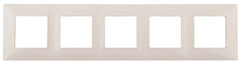 Рамка универсальная Эра Elegance 5-м. слоновая кость фото Рамка универсальная Эра Elegance 5-м. слоновая кость картинка